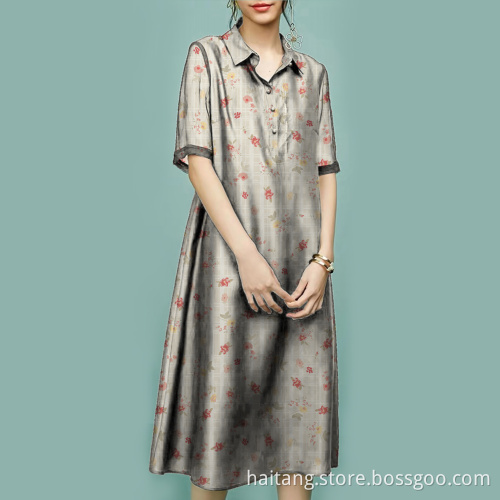 Polyester Waterproof Printed Shirt Fabric Man Shirt Fabric